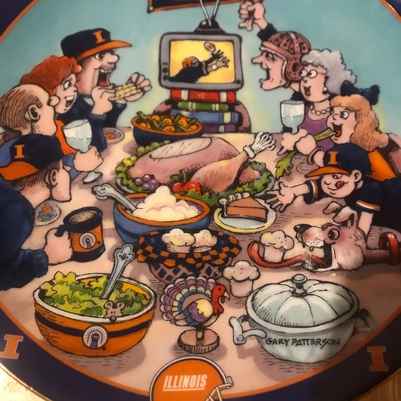 Illini Fan Collector plate - Picture 2 of 3